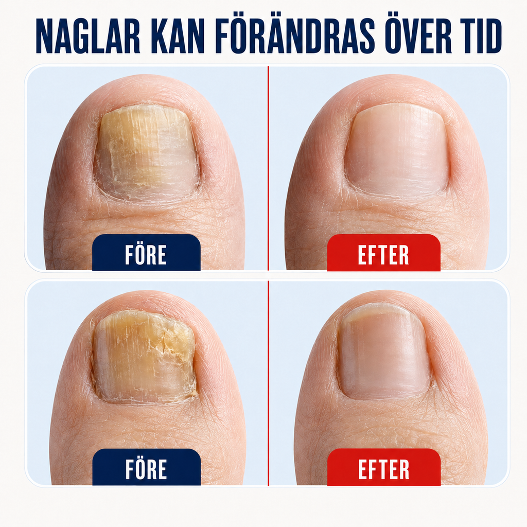 Naglar kan förändras över tid – före och efter